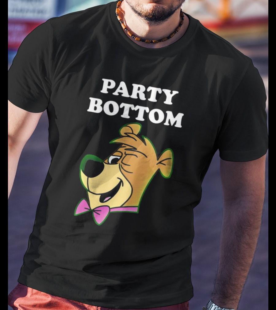 Party Bottom Yogi Bear Retro Bow Tie T-Shirt