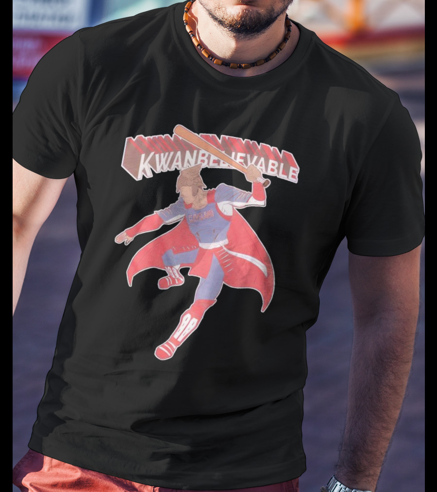 Kwanbelievable Cleveland Guardians Warrior Hero Baseball T-Shirt