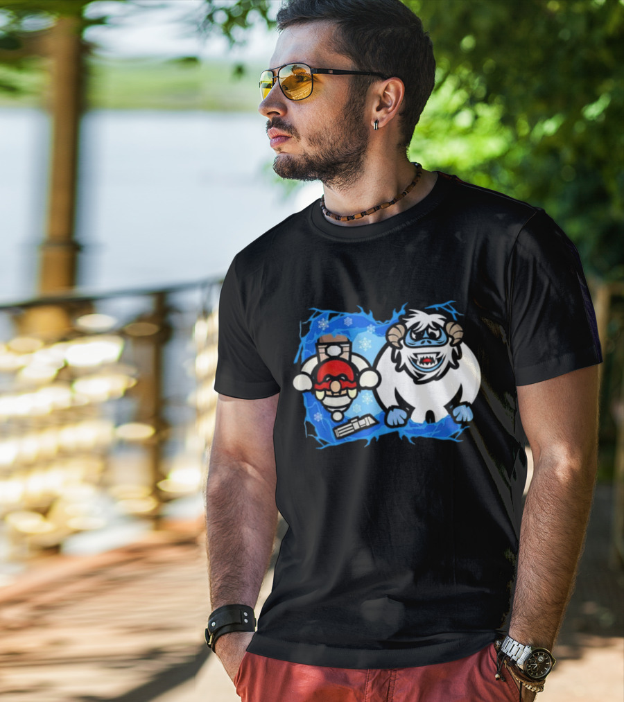 Bumble Wars Cartoon Mario Wampa Battle Ice Hoth T-Shirt