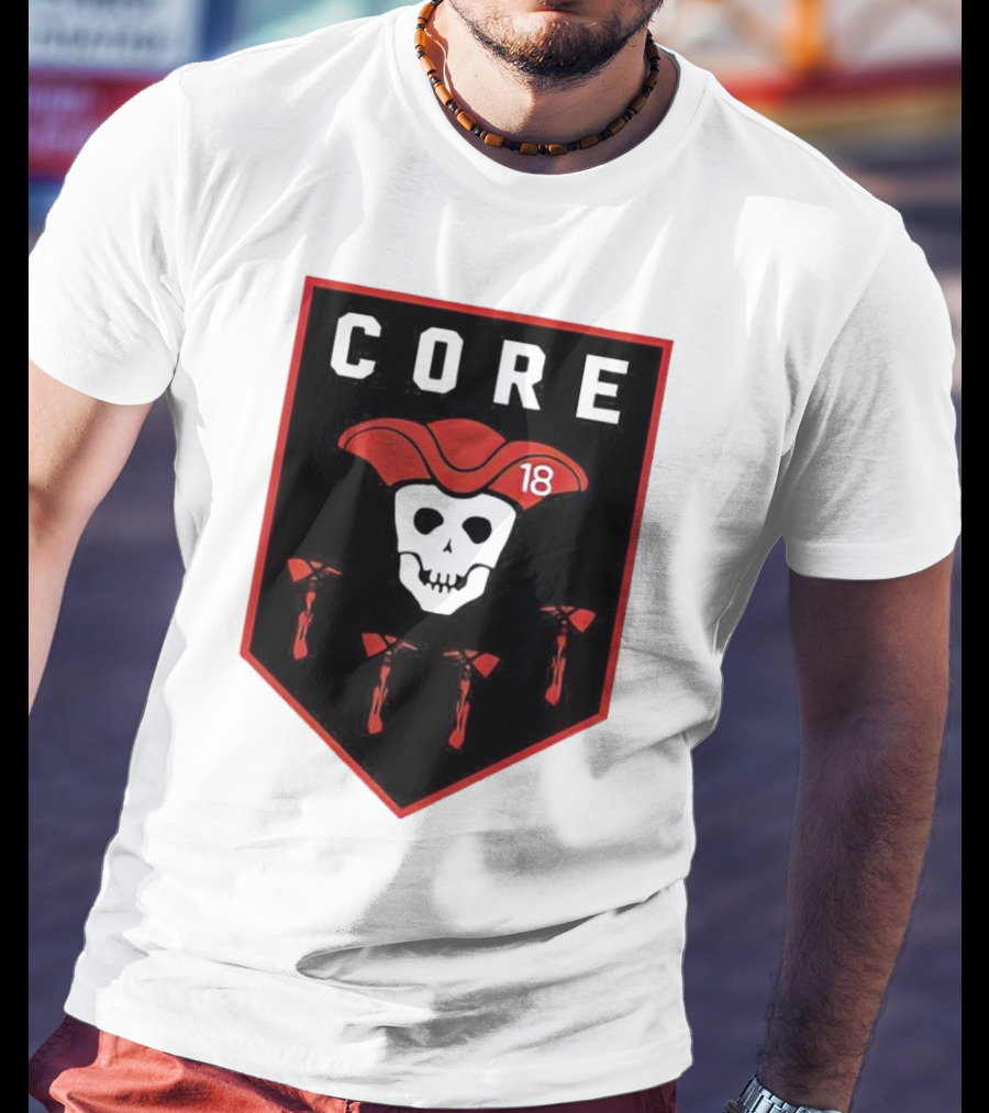 CORE Pirate Skull 18 Emblem T-Shirt