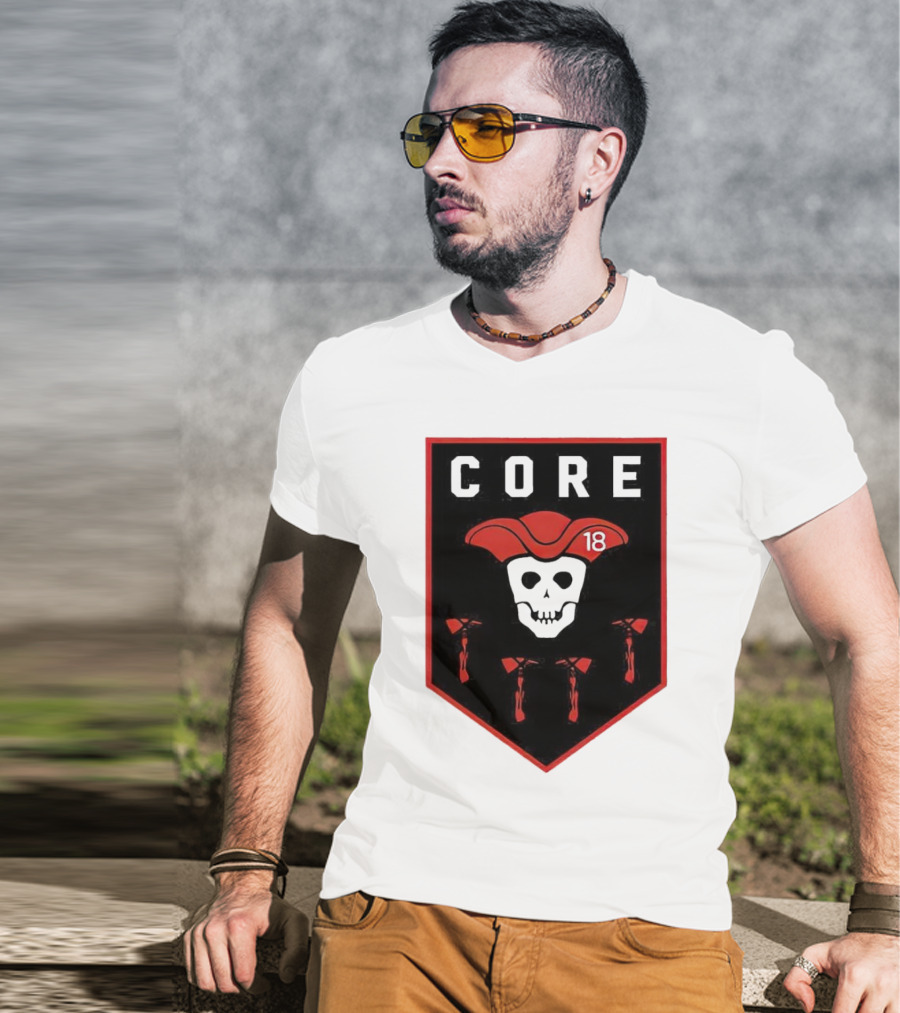 CORE Pirate Skull 18 Emblem T-Shirt