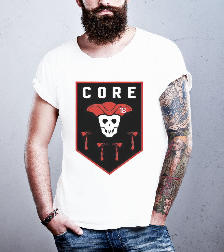 CORE Pirate Skull 18 Emblem T-Shirt