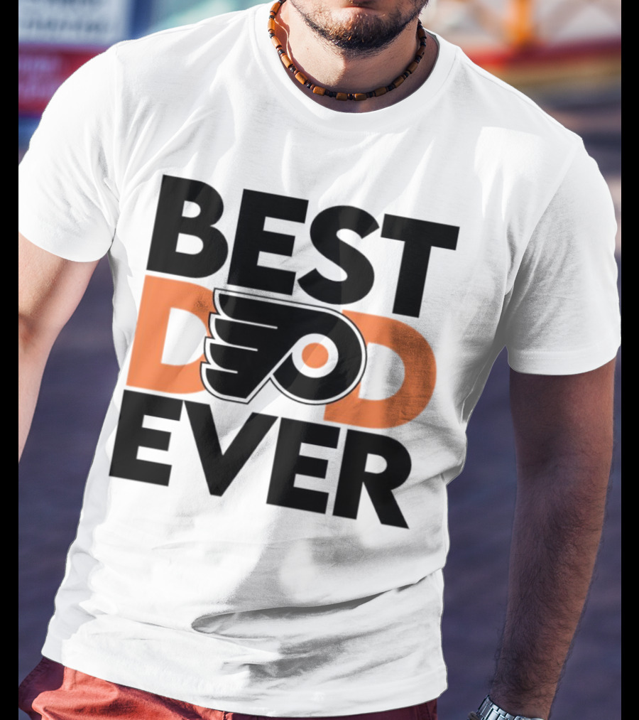 Philadelphia Flyers Logo Best Dad Ever NHL T-Shirt