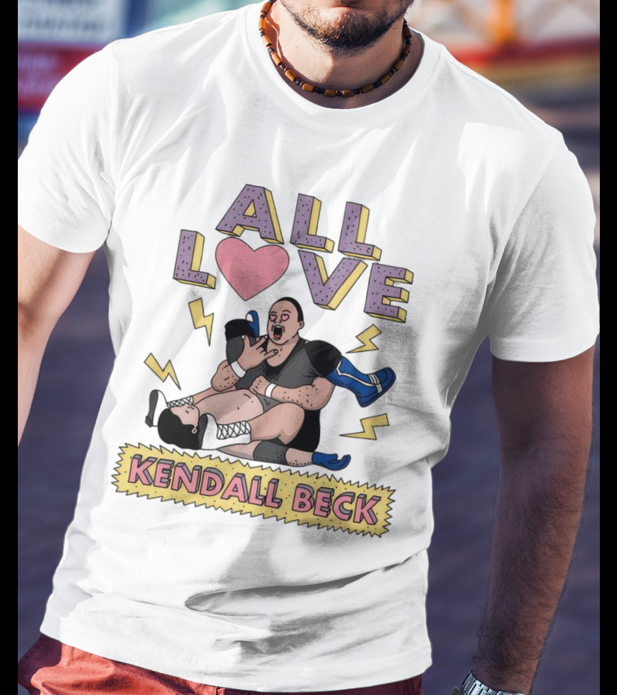 Kendall Beck All Love Wrestling 90s Iconic T-Shirt