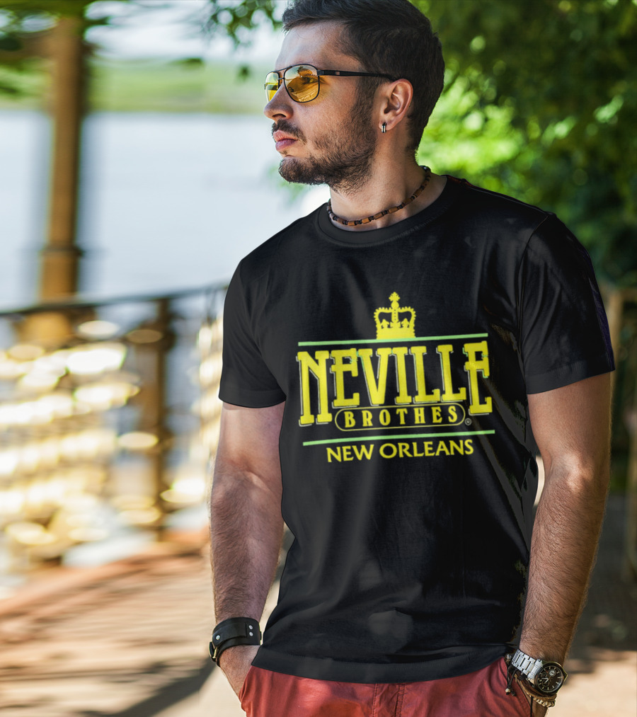 Neville Brothers Crown Logo New Orleans T-Shirt
