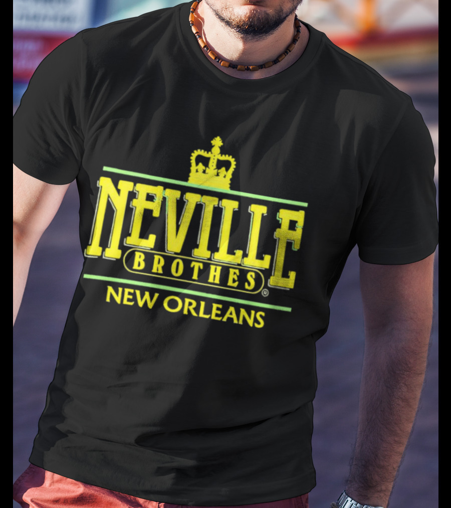 Neville Brothers Crown Logo New Orleans T-Shirt