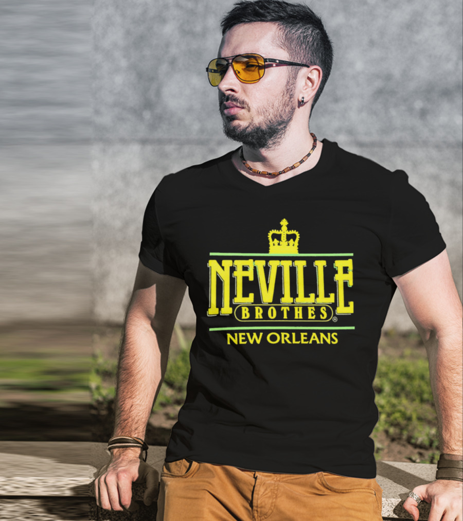 Neville Brothers Crown Logo New Orleans T-Shirt