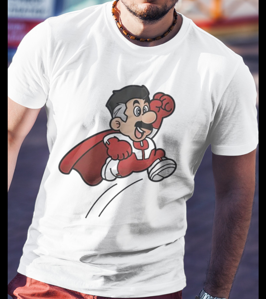 Omni Mario Superhero Jumping Manoeuver T-Shirt