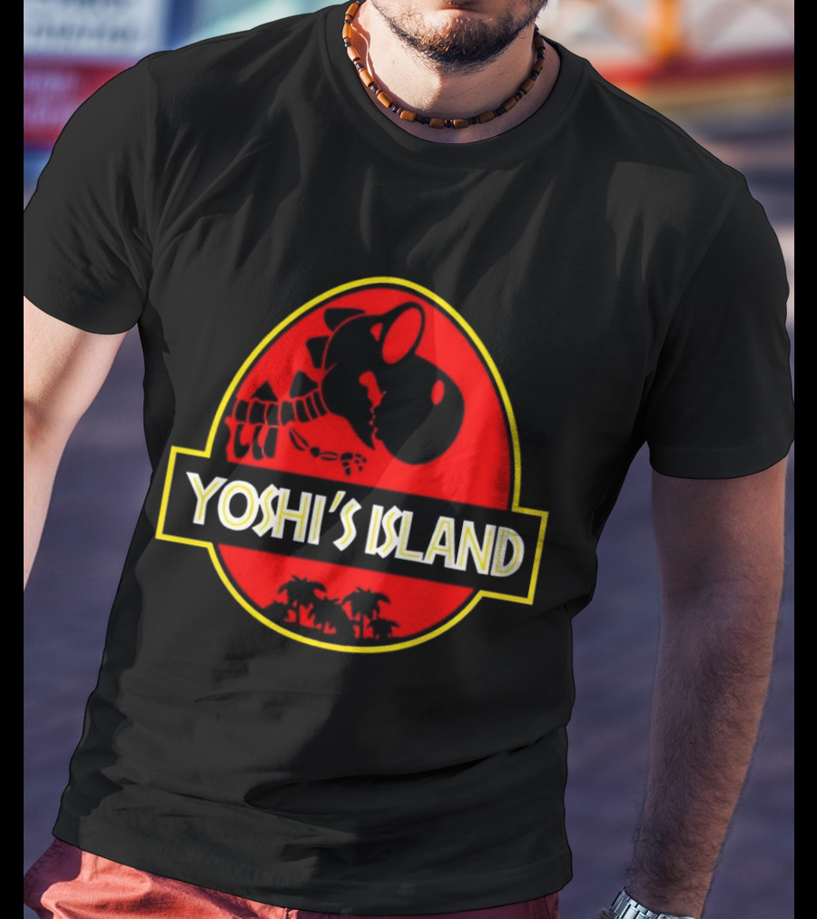 Jurassic Park Yoshi’s Island Logo Crossover T-Shirt