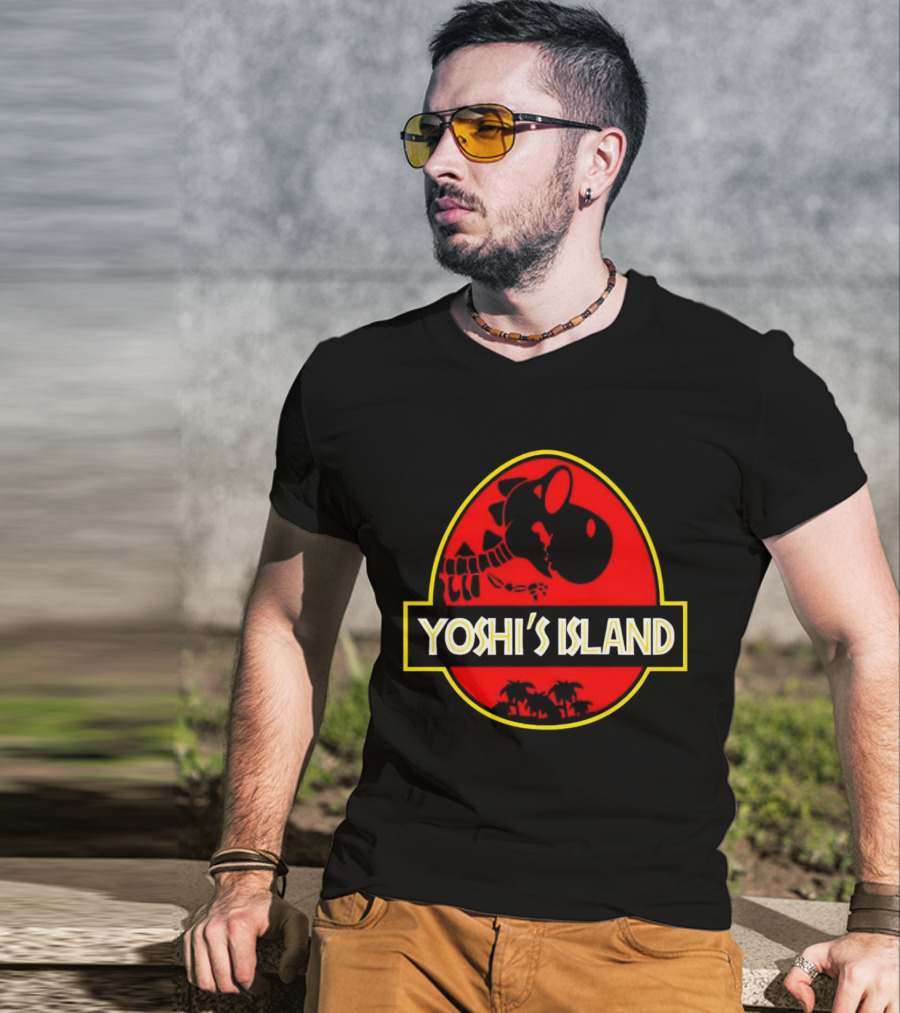 Jurassic Park Yoshi’s Island Logo Crossover T-Shirt