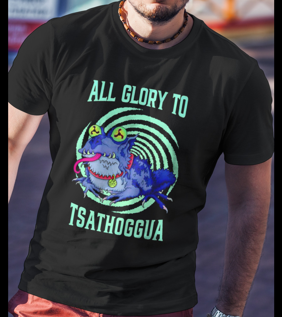 All Glory To Tsathoggua Spiral Eyed Creature T-Shirt