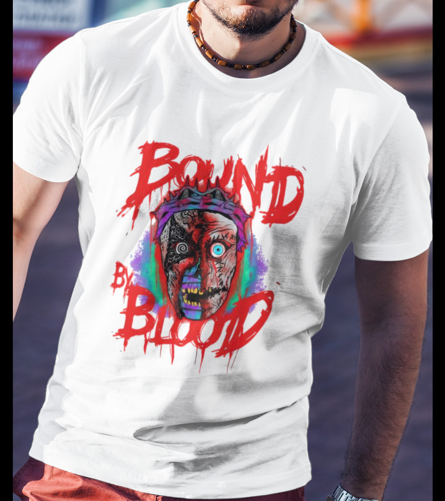 Bound By Blood Horror Mask Horror Clown T-Shirt