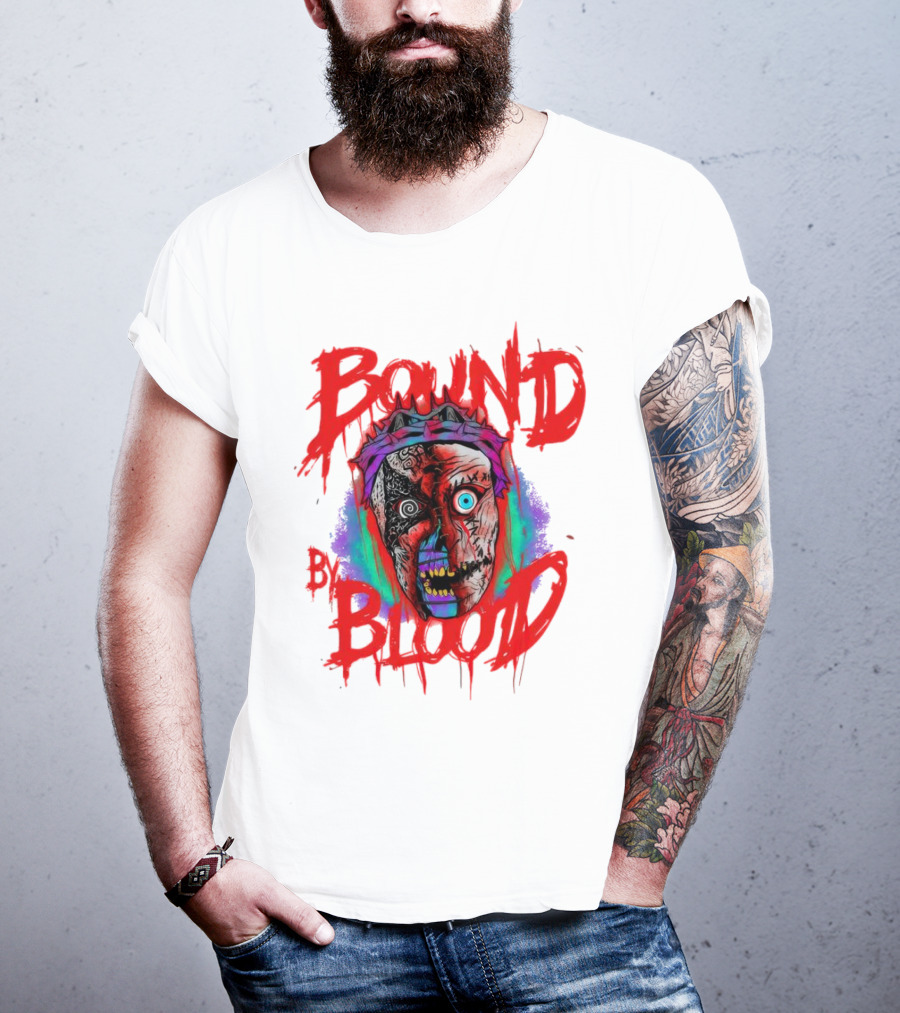 Bound By Blood Horror Mask Horror Clown T-Shirt