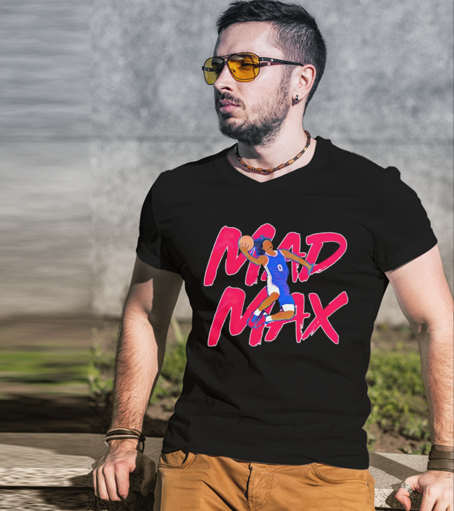 Philadelphia 76ers Tyrese Maxey Mad Max Basketball T-Shirt