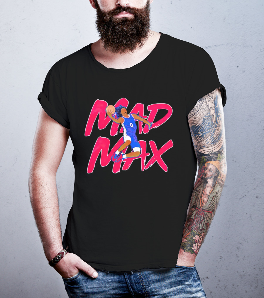 Philadelphia 76ers Tyrese Maxey Mad Max Basketball T-Shirt