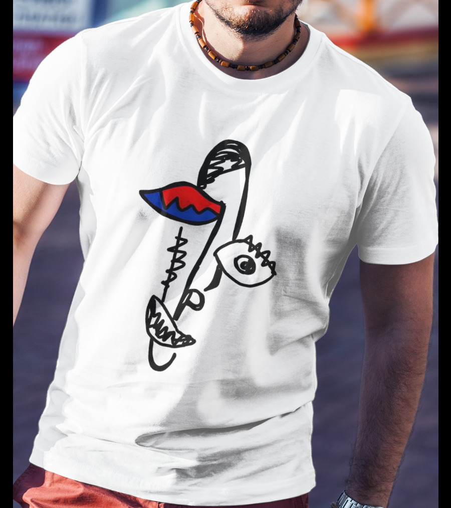 Beyond Graf’s Latest Abstract Picasso Face Disconnected Lines And Shapes T-Shirt