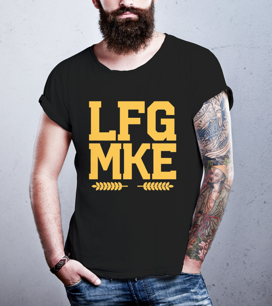 LFG MKE Milwaukee Brewers Fan Slogan With Wheat T-Shirt
