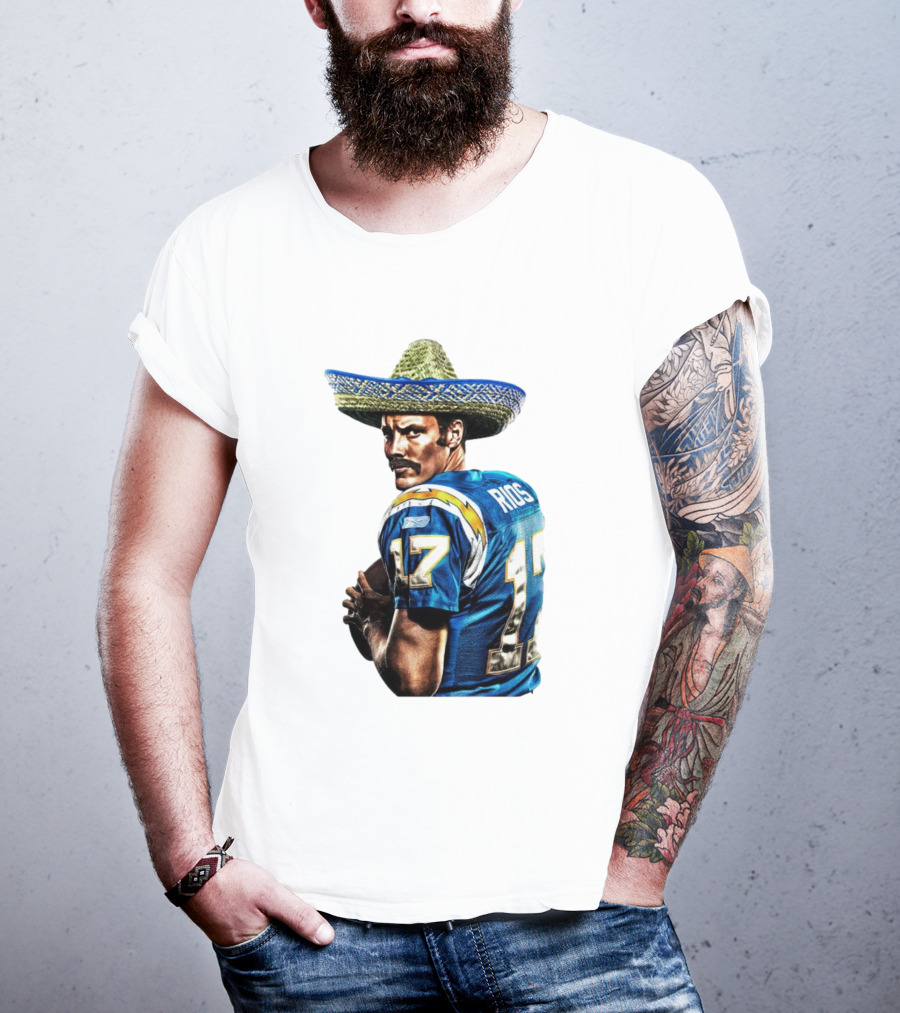 Rios 17 Los Angeles Chargers Sombrero T-Shirt