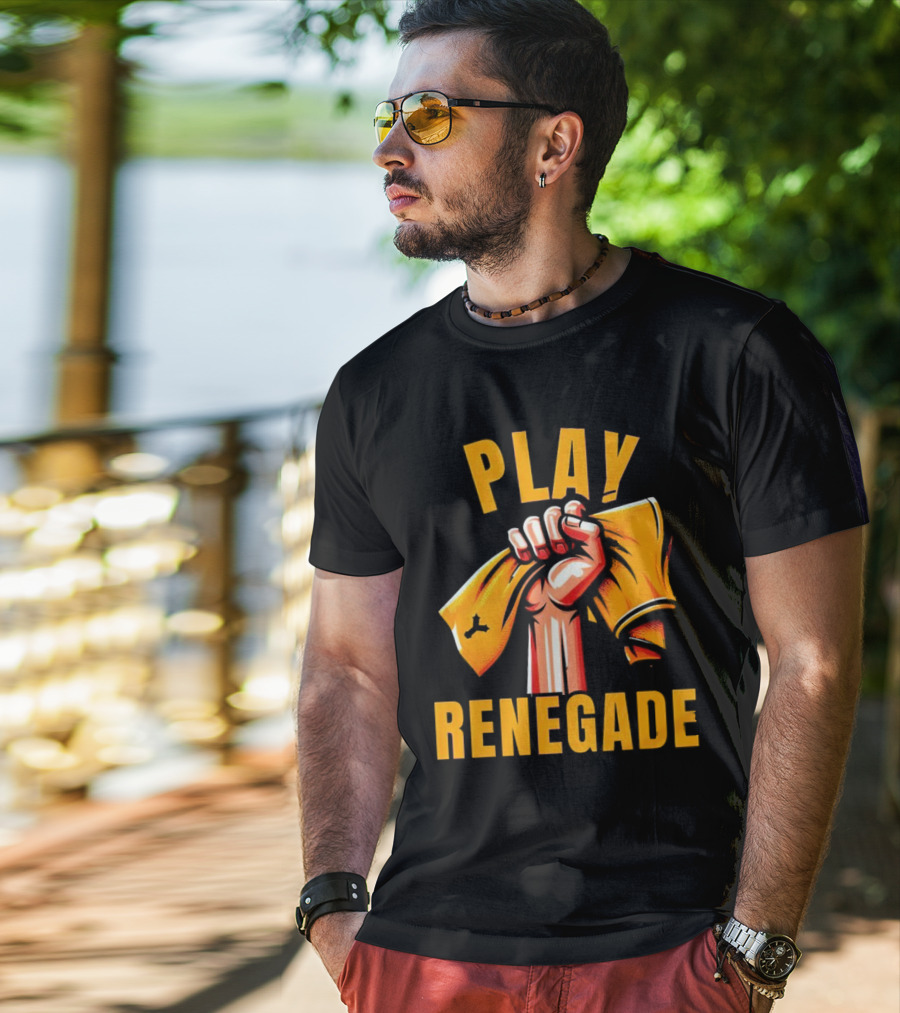 Play Renegade Hand Holding Yellow Towel T-Shirt