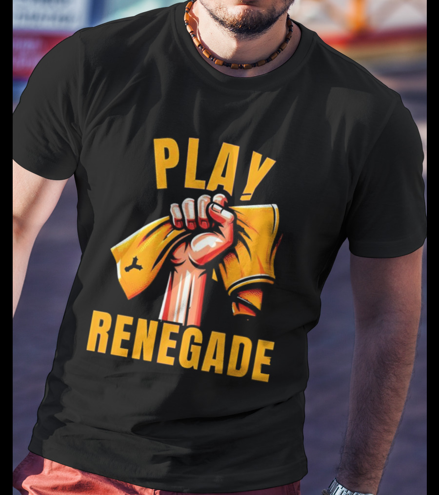 Play Renegade Hand Holding Yellow Towel T-Shirt
