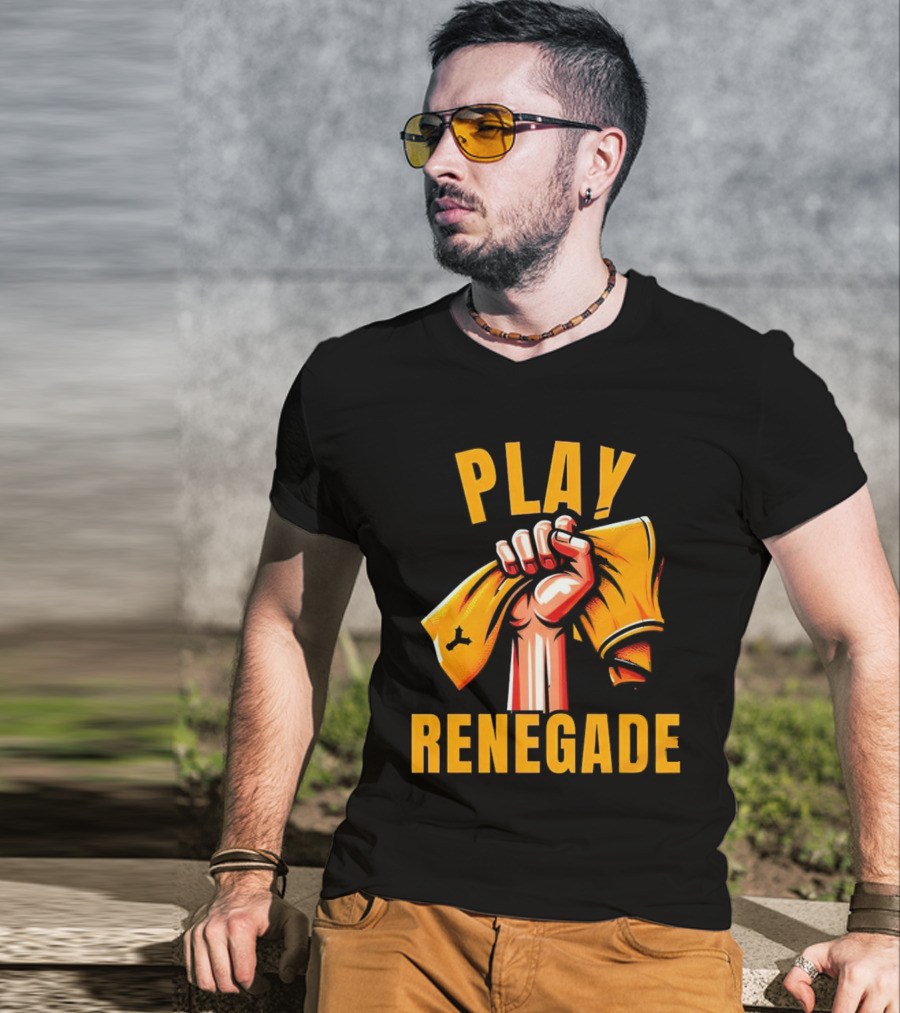 Play Renegade Hand Holding Yellow Towel T-Shirt