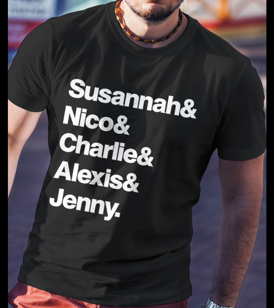 Susannah Nico Charlie Alexis Jenny Ampersand Series T-Shirt