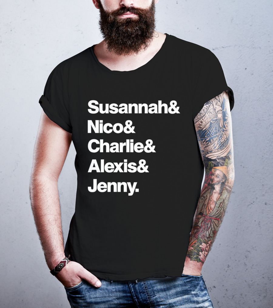 Susannah Nico Charlie Alexis Jenny Ampersand Series T-Shirt