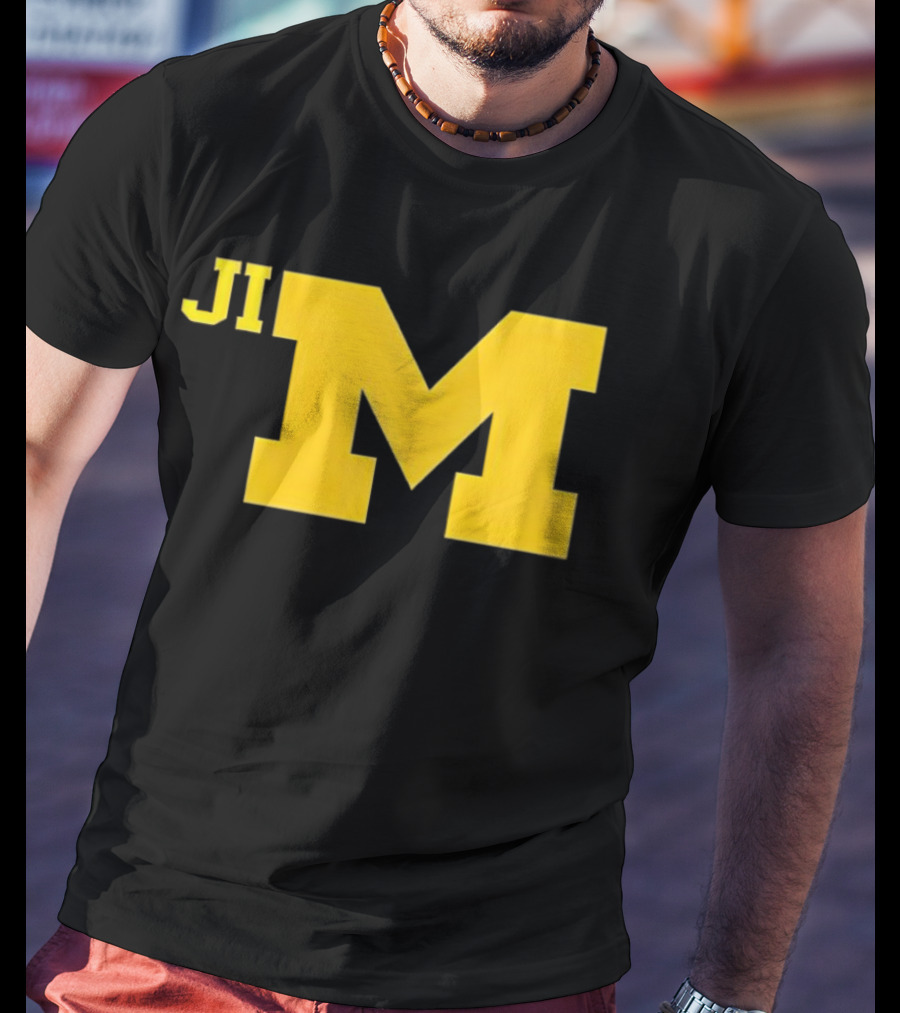 Jim Harbaugh Michigan Wolverines Big M T-Shirt