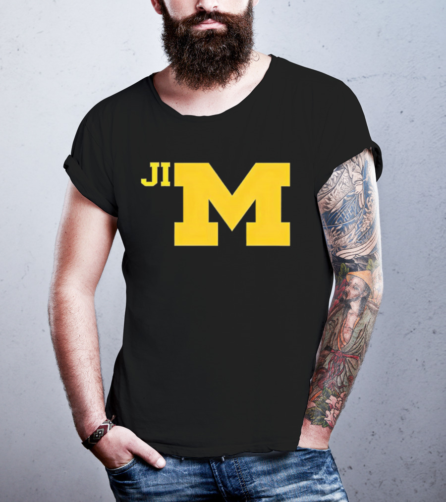 Jim Harbaugh Michigan Wolverines Big M T-Shirt