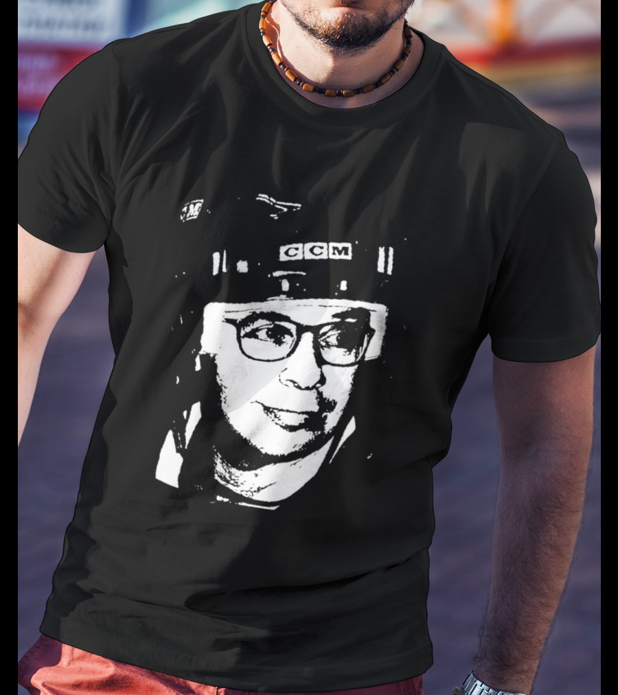 Rick Moranis CCM Hockey Helmet Iconic T-Shirt