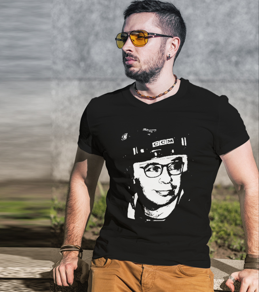 Rick Moranis CCM Hockey Helmet Iconic T-Shirt