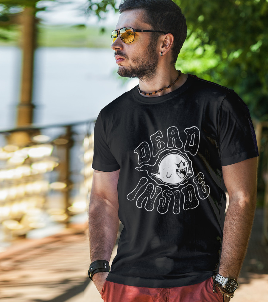 Dead Inside Horror Spooky Ghost T-Shirt