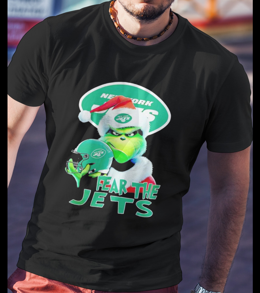 New York Jets Grinch Fear The Jets Christmas T-Shirt