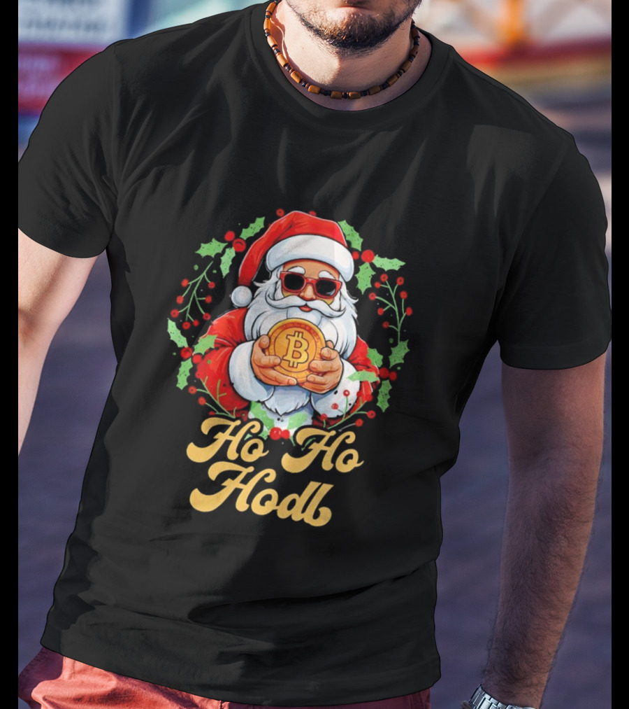 Ho Ho Hodl Santa Bitcoin Christmas T-Shirt