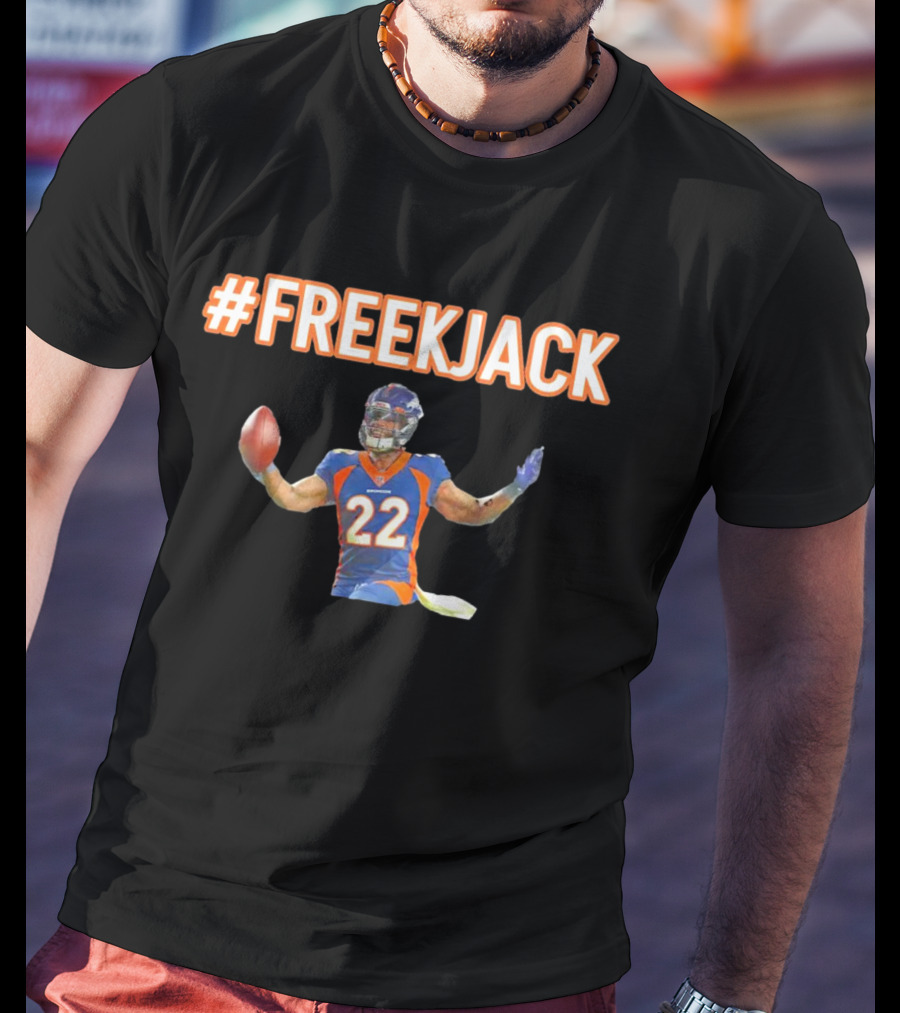 Mile High #FreeKJack Football Player 22 T-Shirt