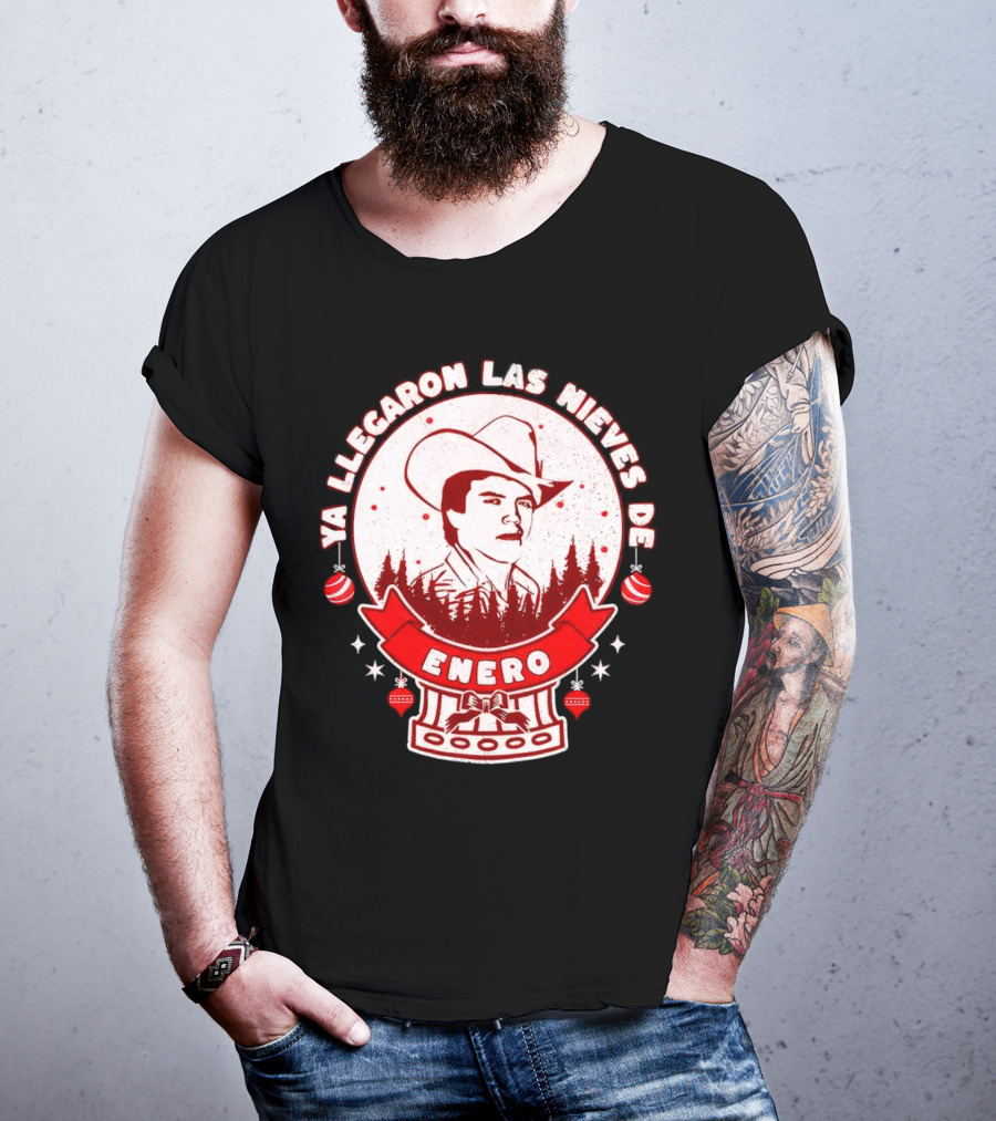 Chalino Sanchez Ya Llegaron Las Nieves De Enero Enero Christmas T-Shirt