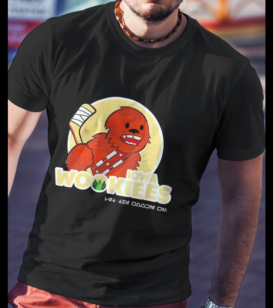 Iowa Wookiees Hockey Team Chewbacca Inspired Sports T-Shirt