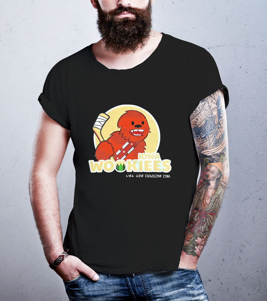 Iowa Wookiees Hockey Team Chewbacca Inspired Sports T-Shirt