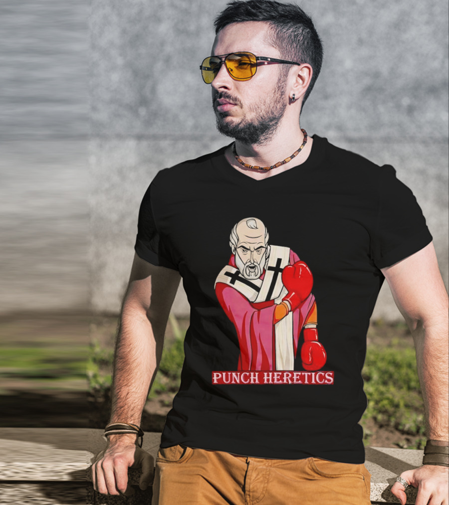 Punch Heretics Boxing Bishop Iconic T-Shirt