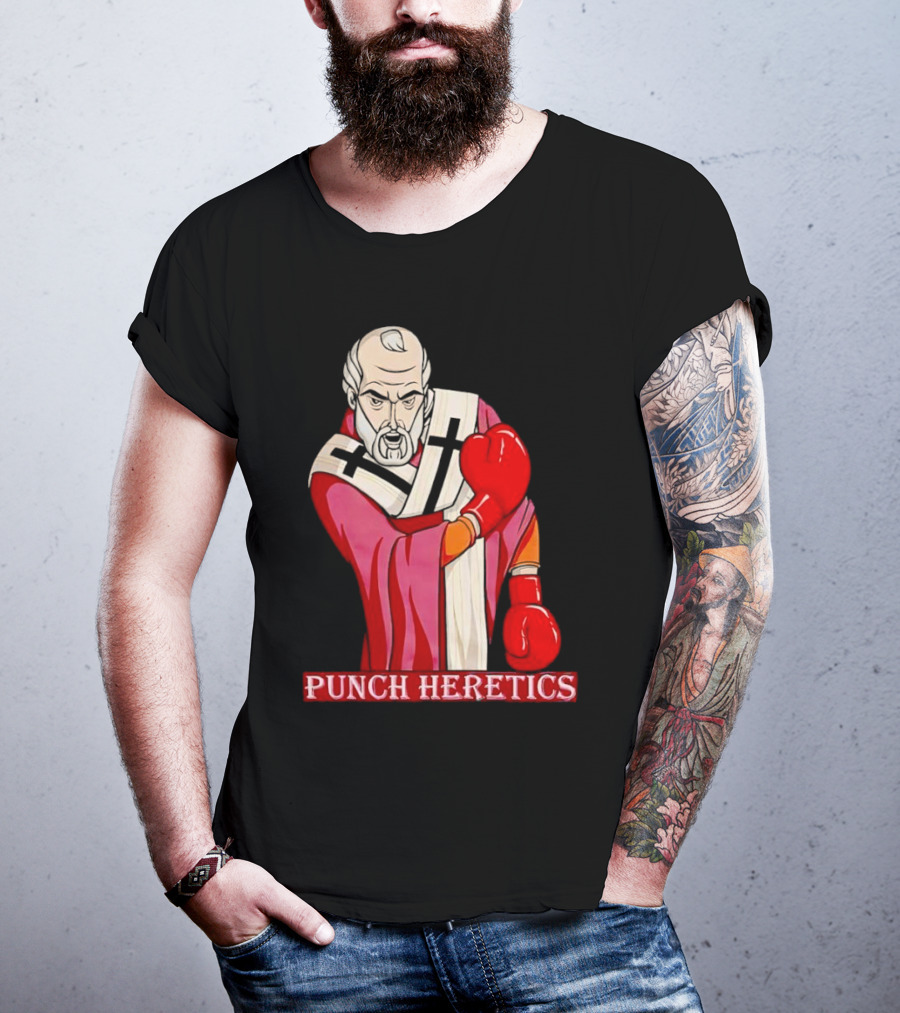 Punch Heretics Boxing Bishop Iconic T-Shirt