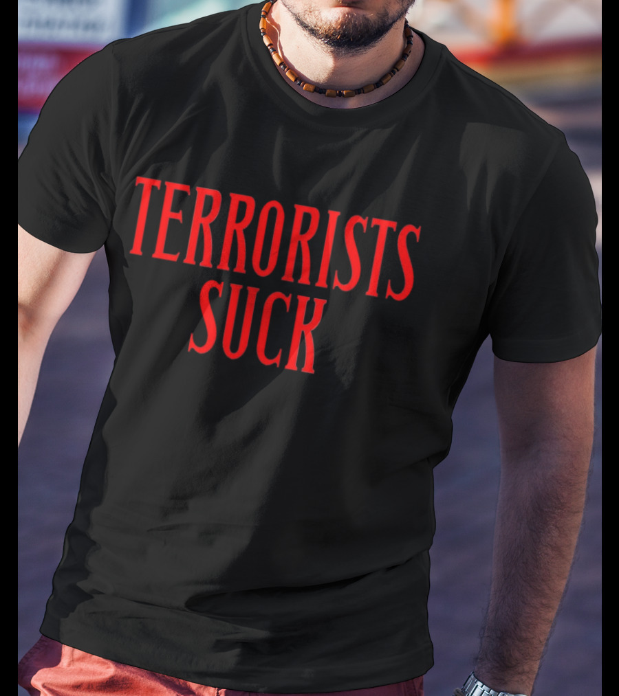 Don Frye Terrorists Suck Red T-Shirt