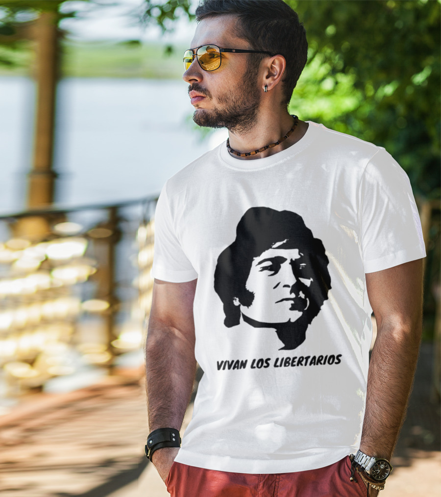 Javier Milei Vivan Los Libertarios Argentina Libertarian Movement T-Shirt