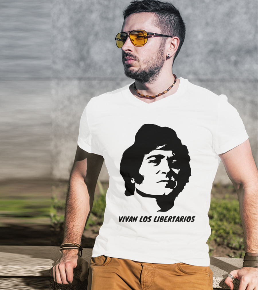 Javier Milei Vivan Los Libertarios Argentina Libertarian Movement T-Shirt