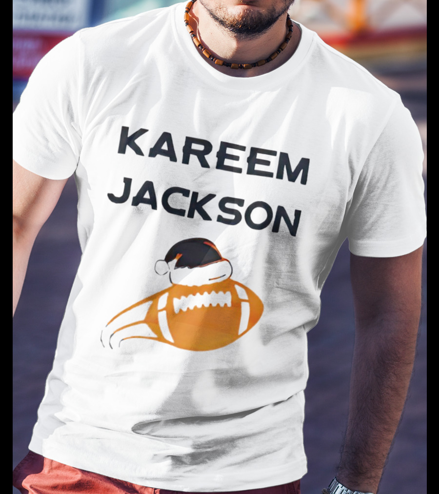 Kareem Jackson Football Santa Hat T-Shirt