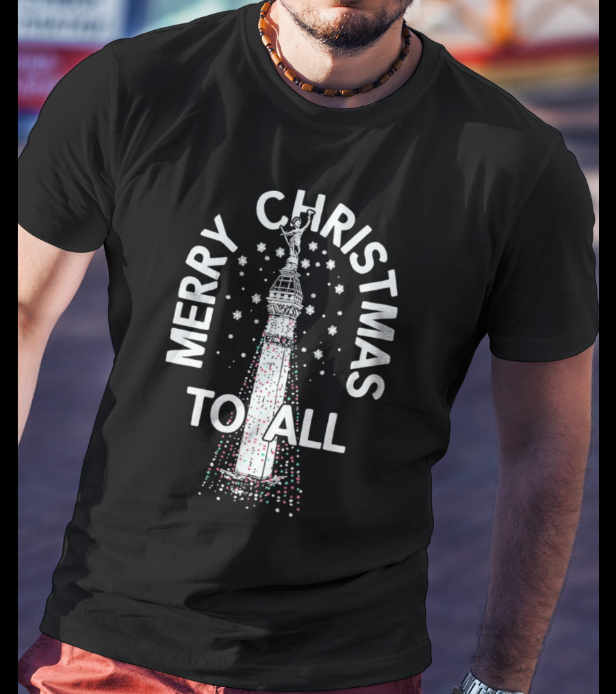 Merry Christmas To All Lights Monument T-Shirt