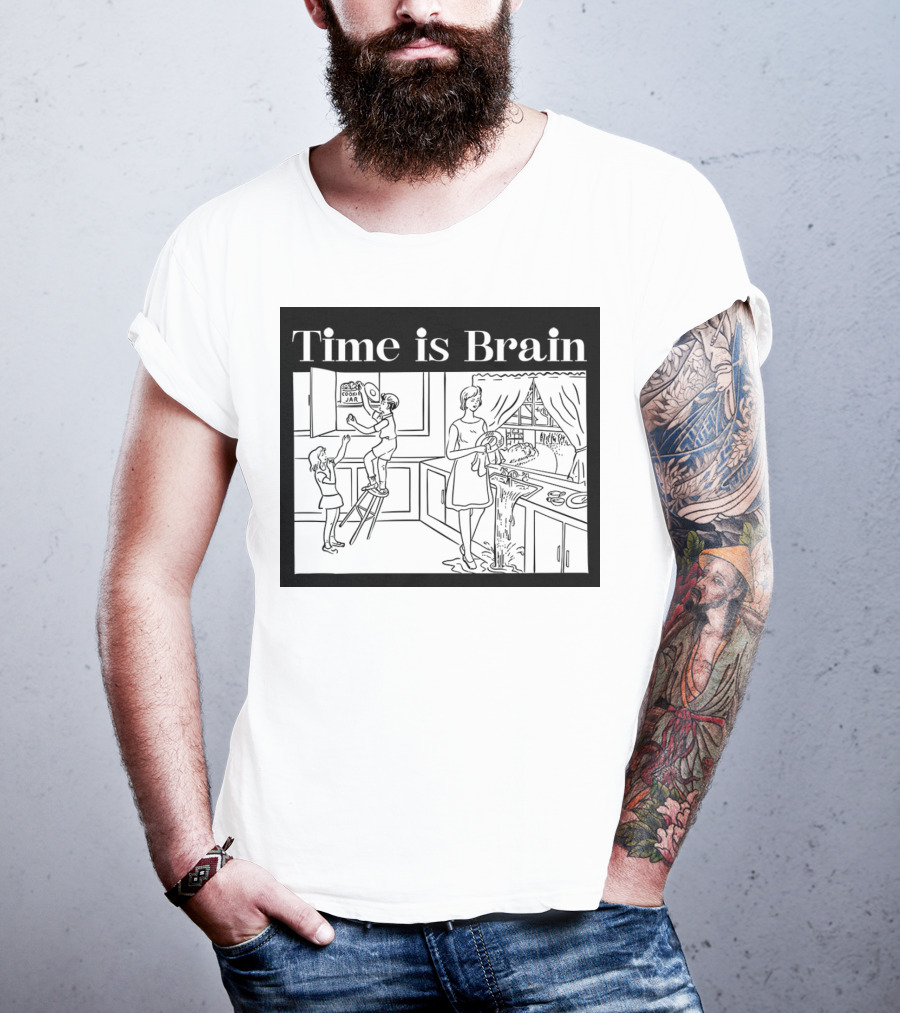 Time Is Brain Kitchen Scene Classic T-Shirt