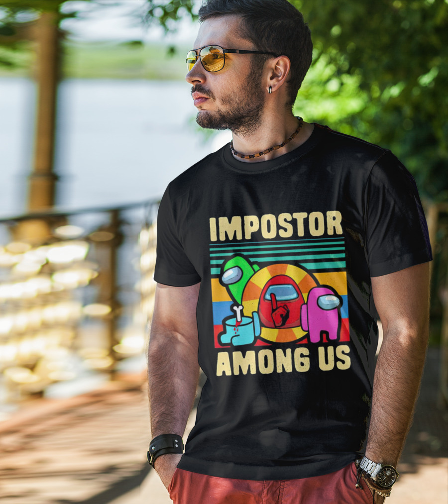 IMPOSTOR AMONG US Retro Crewmate T-Shirt