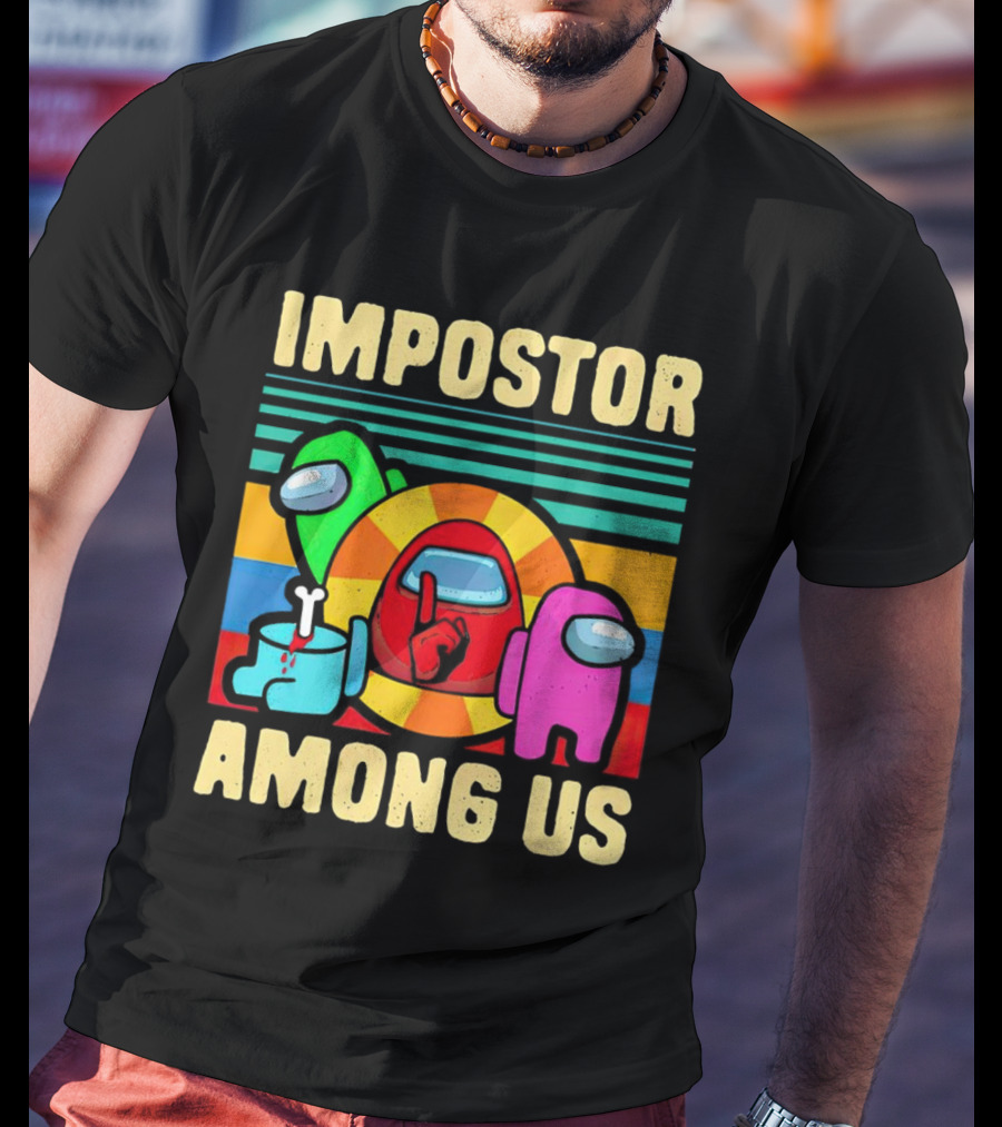IMPOSTOR AMONG US Retro Crewmate T-Shirt