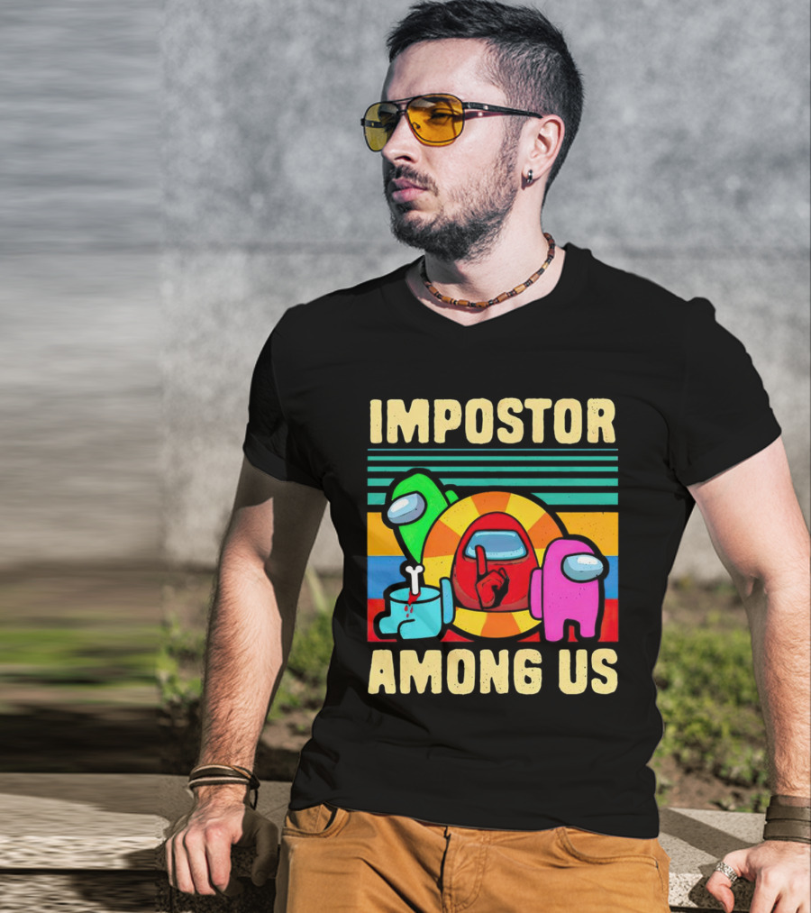IMPOSTOR AMONG US Retro Crewmate T-Shirt