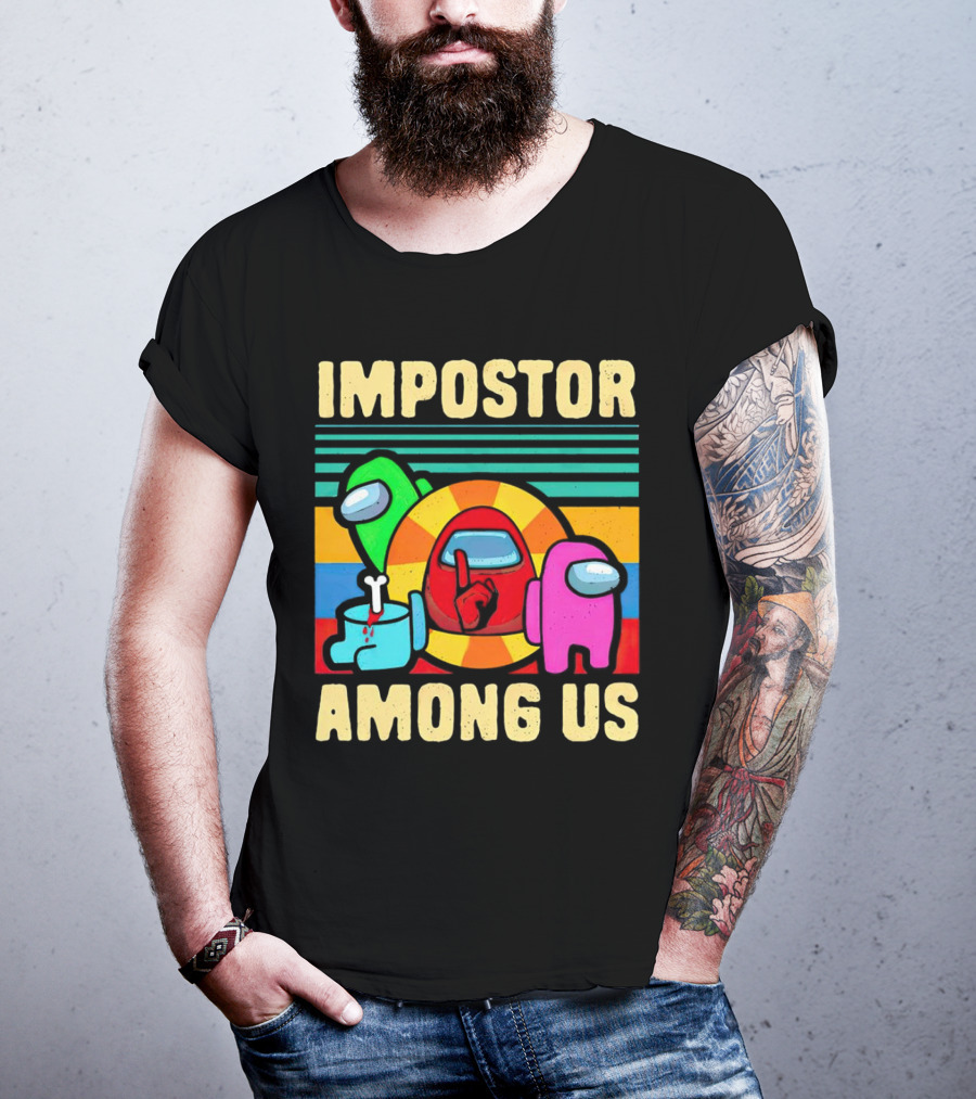 IMPOSTOR AMONG US Retro Crewmate T-Shirt